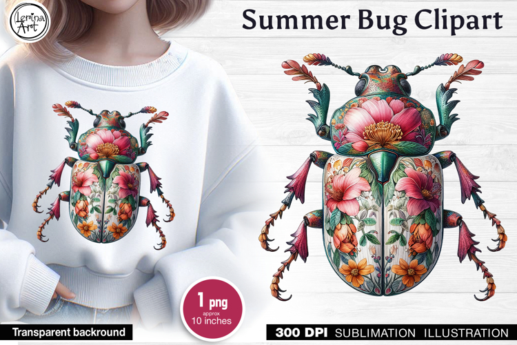Summer. Bee. Sublimation, print design PNG