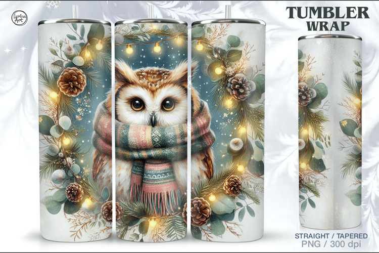 Christmas Seamless Tumbler Wrap 20 oz