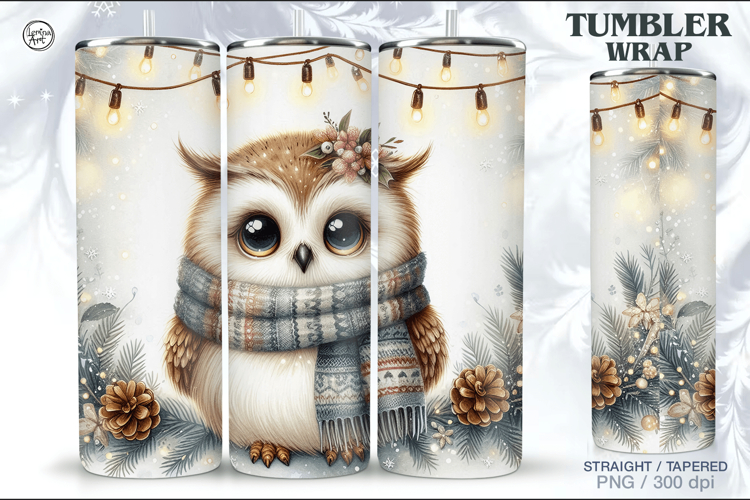 Christmas Seamless Tumbler Wrap 20 oz