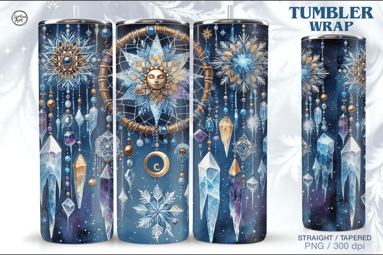 Christmas Celestial Tumbler Wrap 20 oz