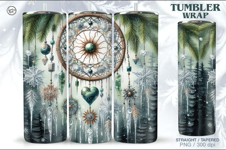 Christmas Celestial Tumbler Wrap 20 oz