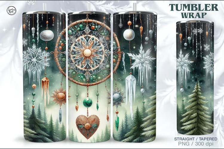 Christmas Celestial Tumbler Wrap 20 oz