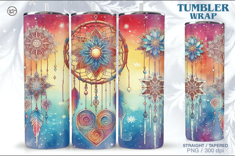 Christmas Celestial Tumbler Wrap 20 oz