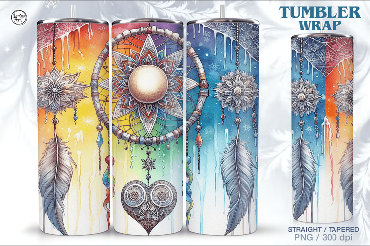 Christmas Celestial Tumbler Wrap 20 oz