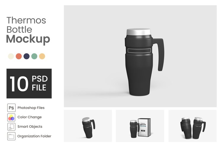 Thermos Bottle Mockup example image 1