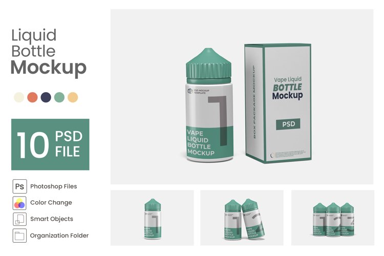 Liquid Bottle Mockup example image 1