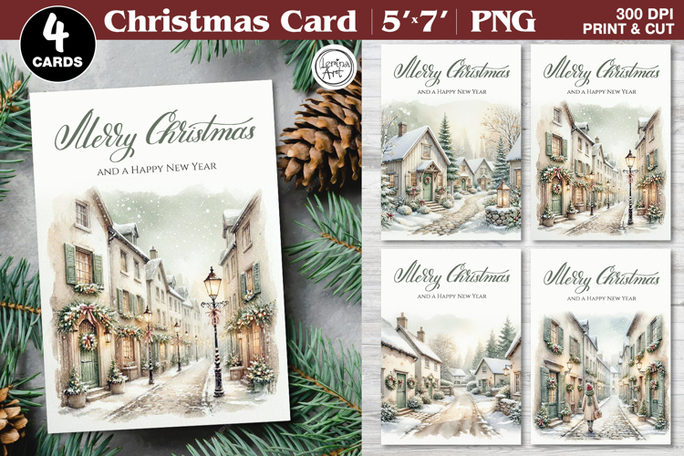 Merry Christmas Card. Printable cards