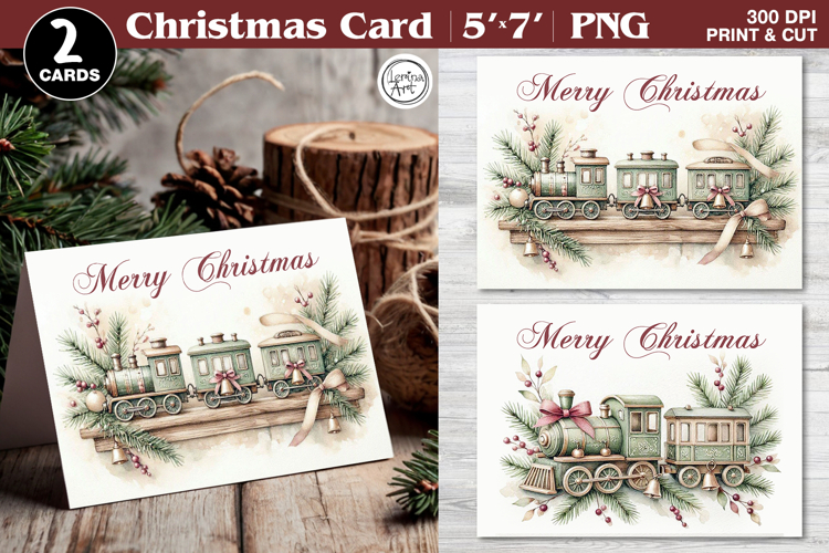 Merry Christmas Card. Printable cards
