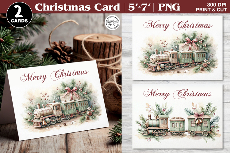 Merry Christmas Card. Printable cards