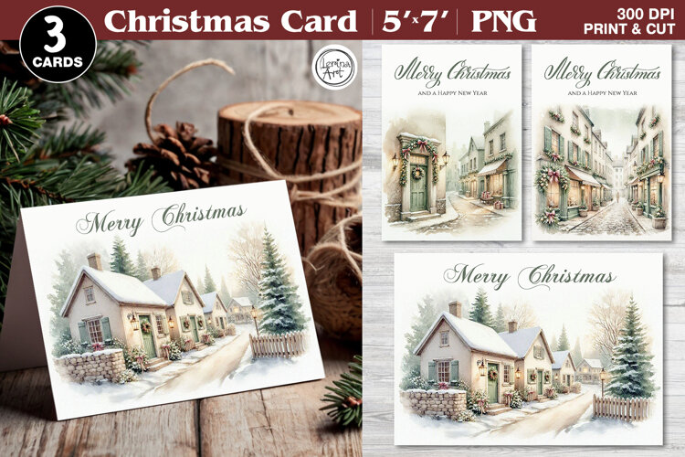 Merry Christmas Card. Printable cards