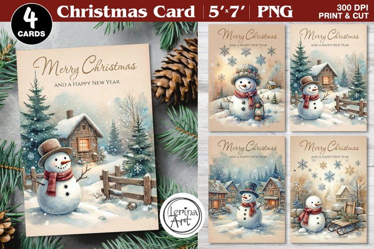Merry Christmas Card. Printable cards