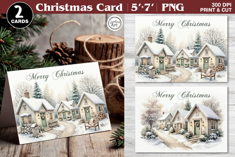 Merry Christmas Card. Printable cards