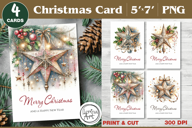 Merry Christmas Card. Printable cards