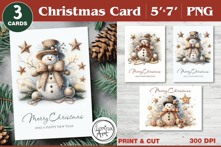 Merry Christmas Card. Printable card