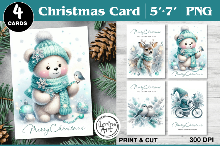 Merry Christmas Card. Printable cards
