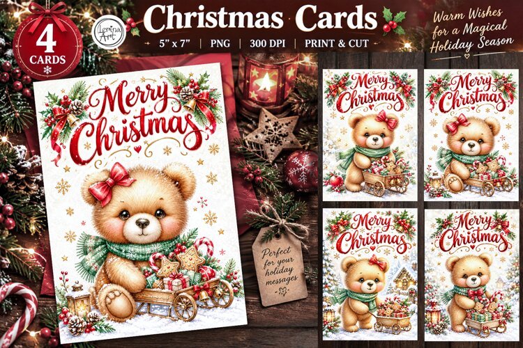 Merry Christmas Card. Printable cards