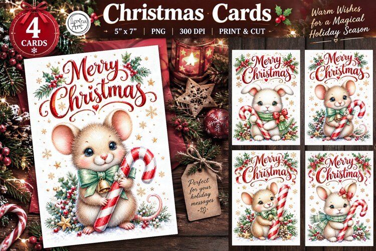 Merry Christmas Card. Printable cards
