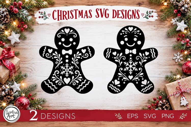 Cozy Christmas SVG | Gingerbread Boy Svg