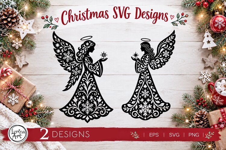 Cozy Christmas SVG | Christmas Angel Svg