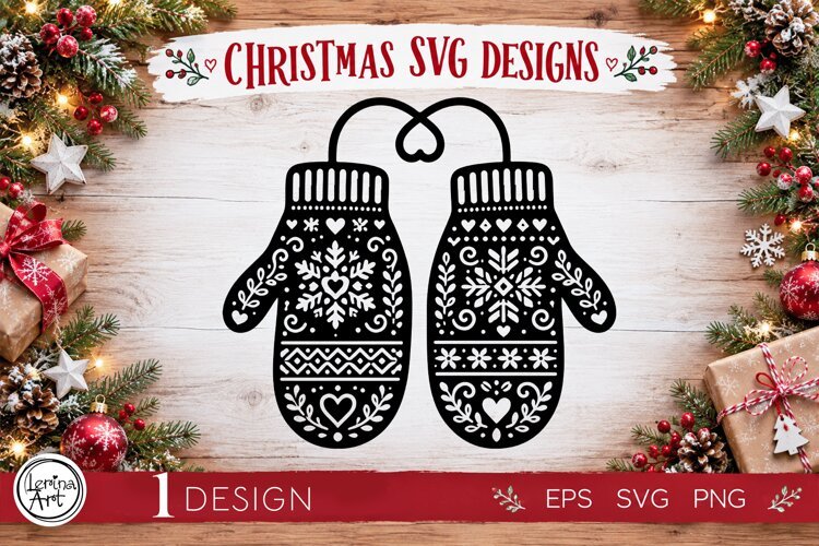 Cozy Christmas SVG | Mittens Svg