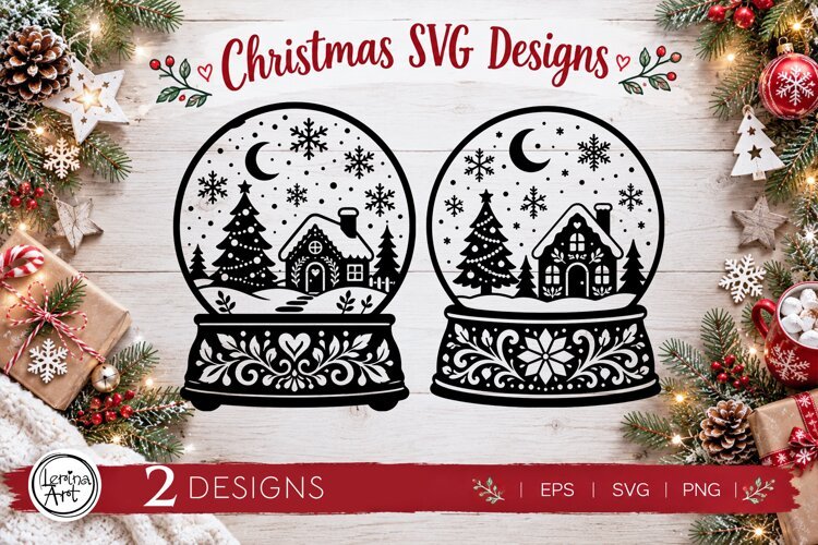 Cozy Christmas SVG | Snow Globe Svg