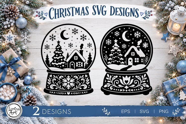 Cozy Christmas SVG | Snow Globe Svg