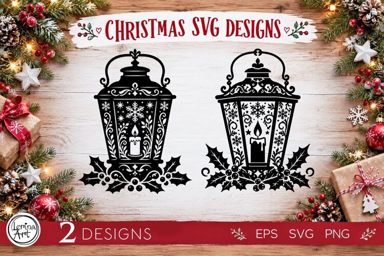 Cozy Christmas SVG | Christmas Lantern Svg