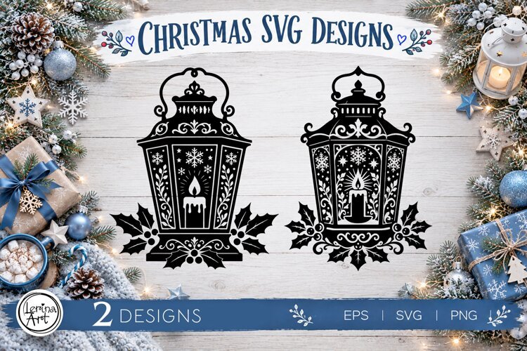 Cozy Christmas SVG | Christmas Lantern Svg