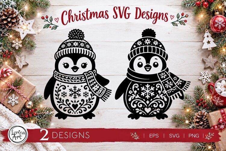 Cozy Christmas SVG | Penguine Svg