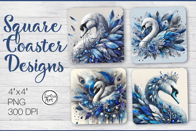 Swan Coaster Sublimation