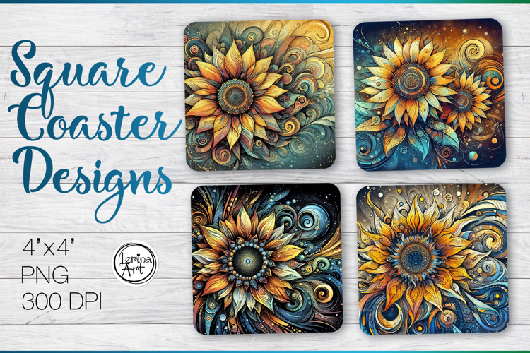 Sunflower Coaster Sublimation