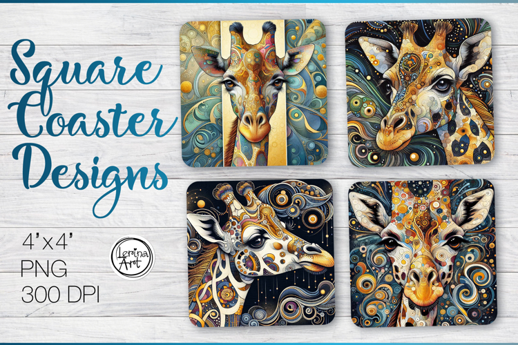 Giraffe Coaster Sublimation