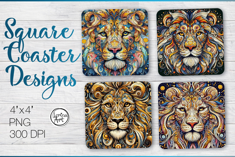 Wild Lion Coaster Sublimation