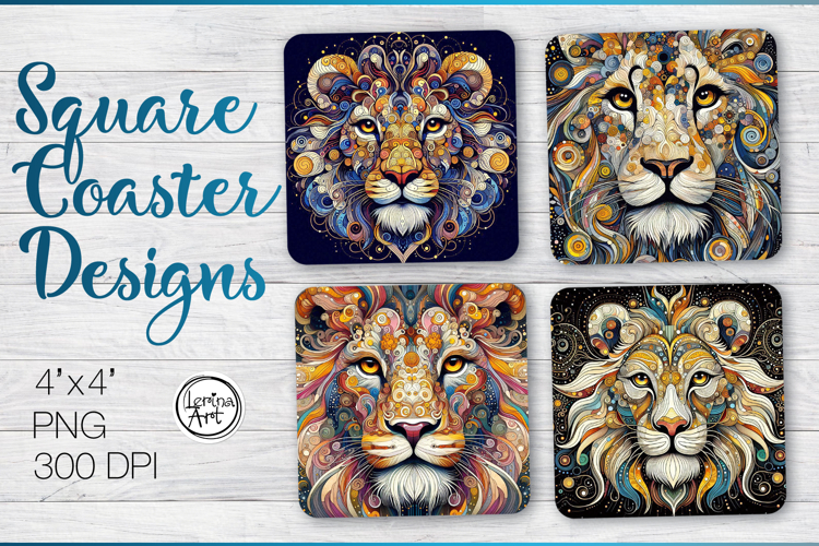 Wild Lion Coaster Sublimation