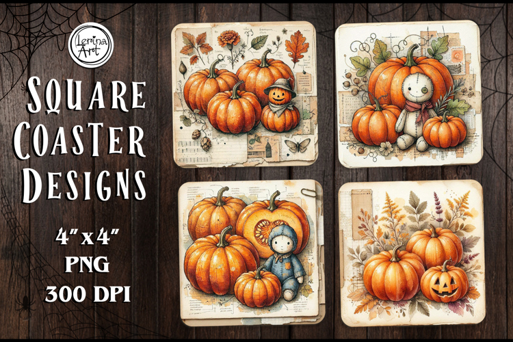 Halloween Coaster Design, 4 PNG