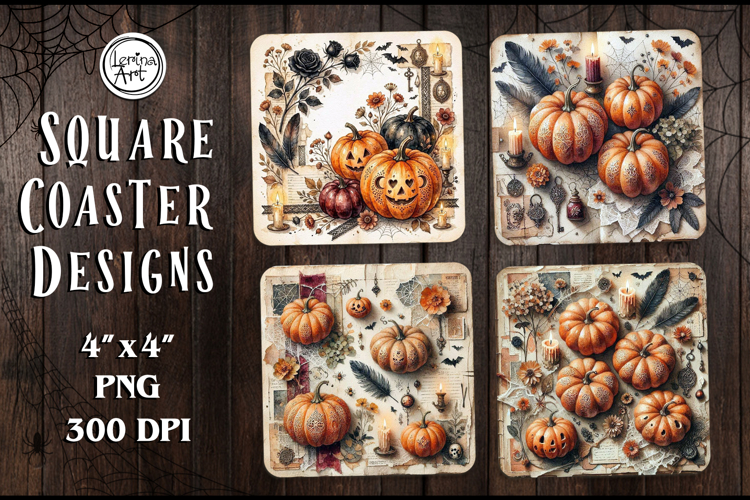 Halloween Coaster Design, 4 PNG