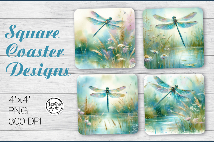 Dragonfly Coaster Sublimation, Under the Sky