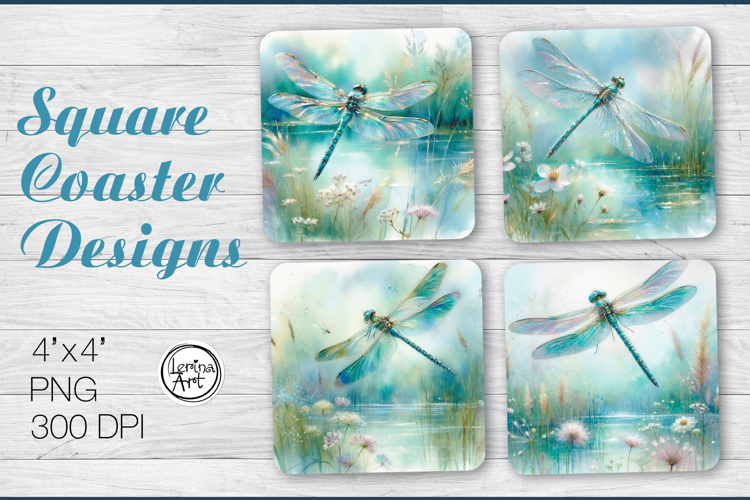 Dragonfly Coaster Sublimation, Under the Sky