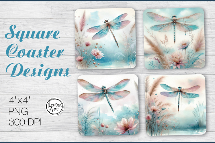 Dragonfly Coaster Sublimation, Under the Sky