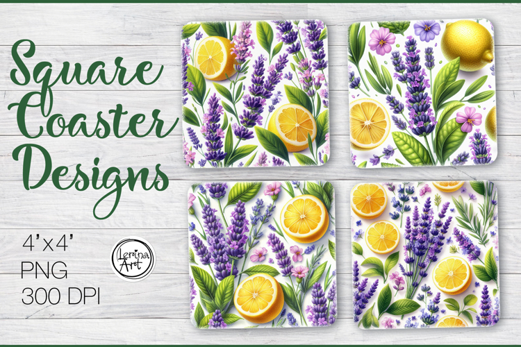 Fruits. Lemon. Coaster Sublimation