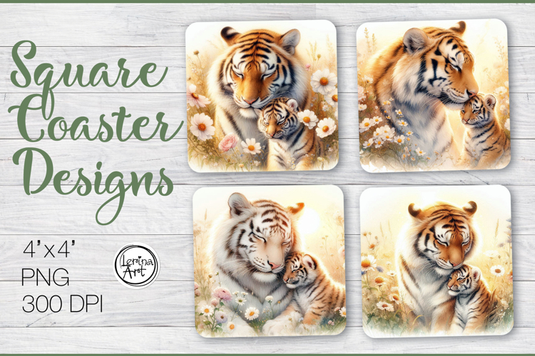 Mothers love Coaster Sublimation, 4 PNG