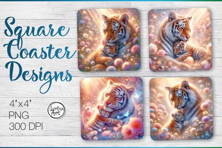 Mothers love Coaster Sublimation, 4 PNG