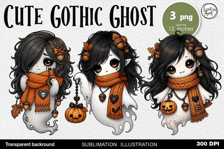 Halloween / Cute Halloween Ghost / Sublimation design / PNG