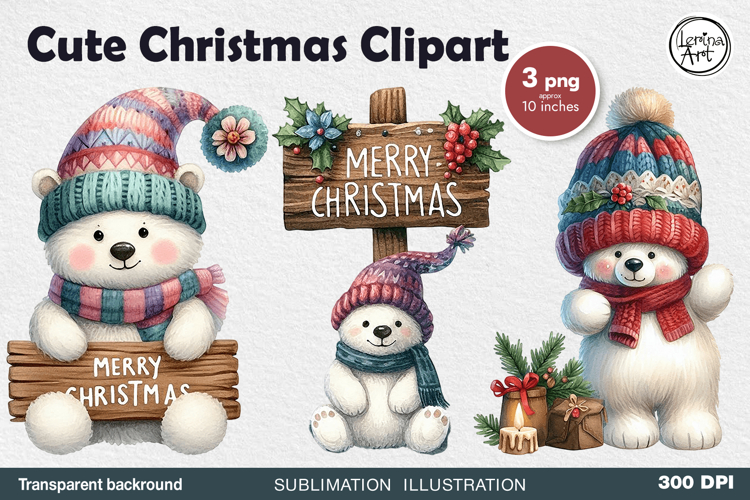 Polar Bear Clipart Image 10