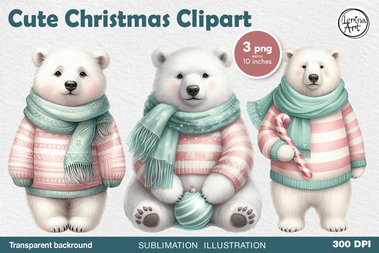 Polar Bear Clipart Image 9