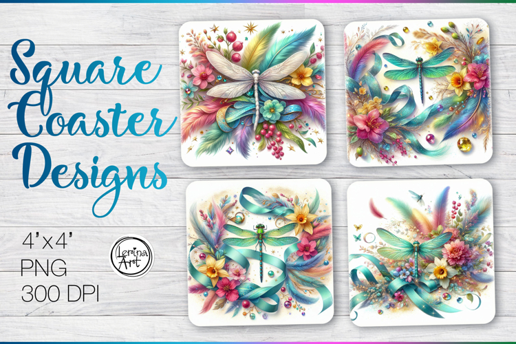 Dragonfly Coaster Sublimation