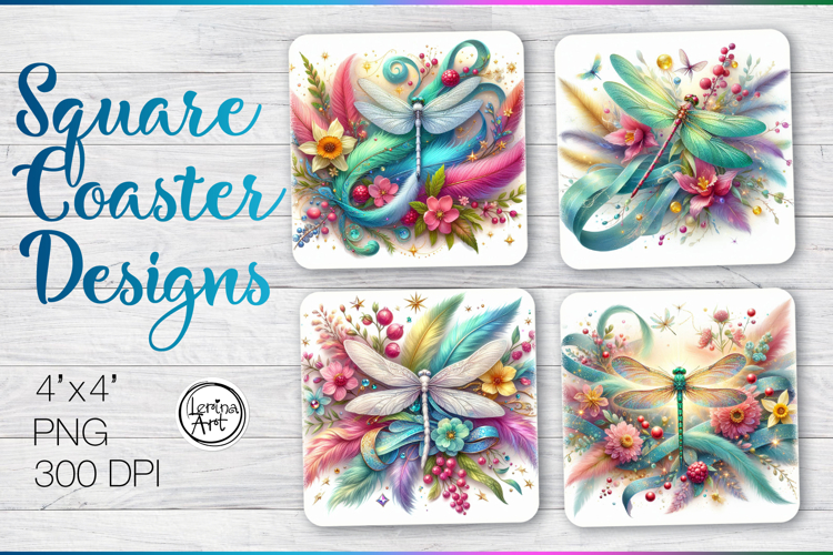Dragonfly Coaster Sublimation