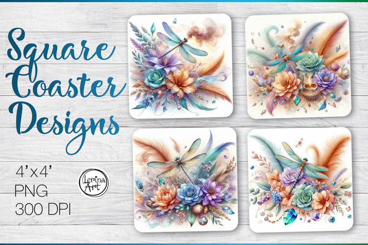 Dragonfly Coaster Sublimation
