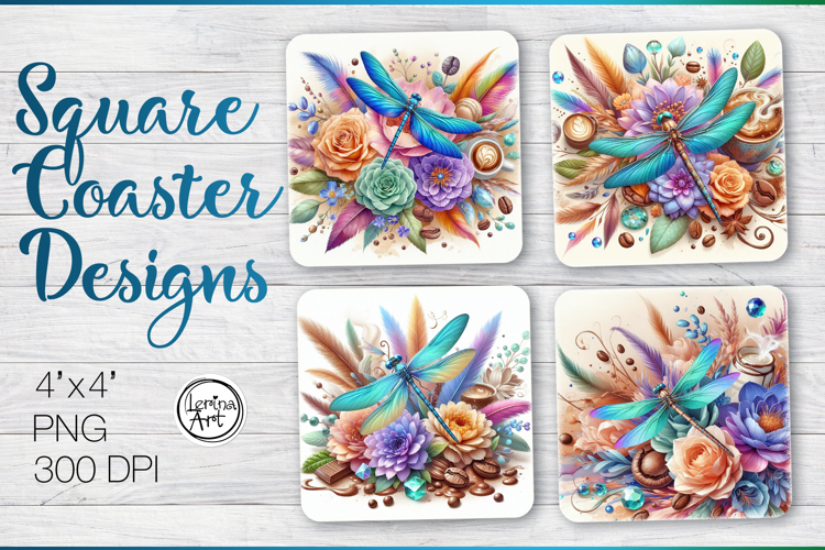 Dragonfly Coaster Sublimation