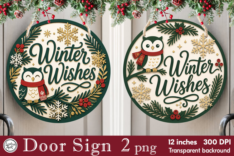 Christmas Door Sign. Welcome Door Sign. PNG